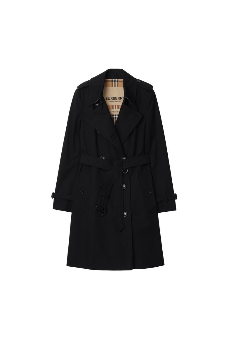 Mid-length Chelsea Heritage Trench Coat, Alternate, color, Black