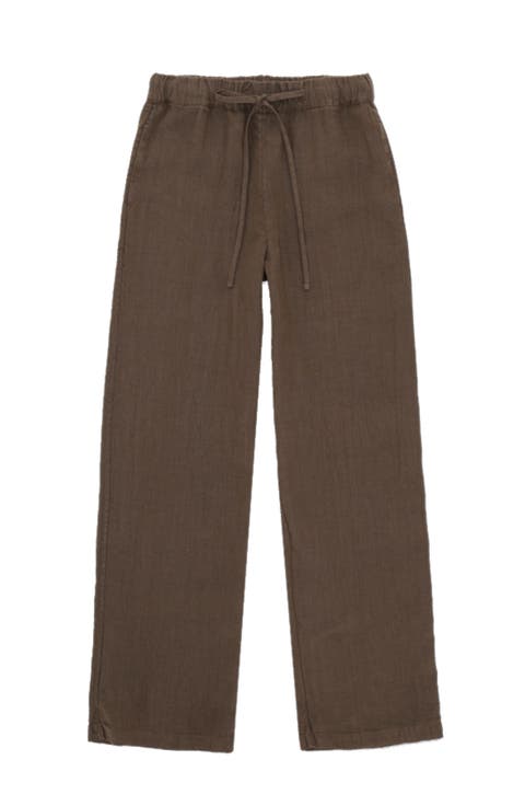 Jaleh Drawstring Linen Trousers
