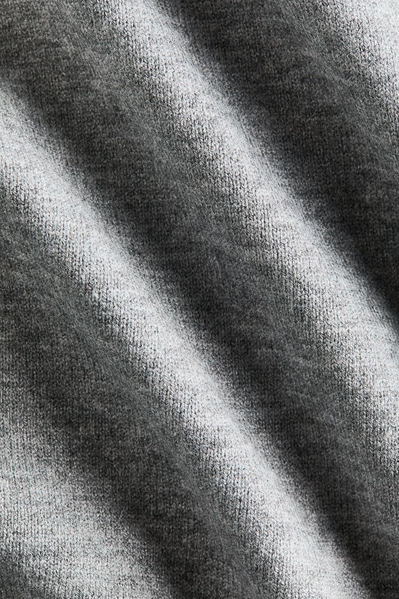 Short-sleeved Cardigan With Zipper, Alternate, color, Gray melange