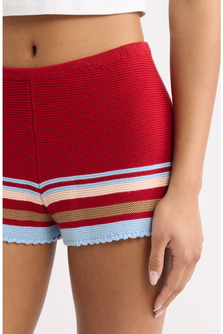 The Cleo Knit Shorts, Alternate, color, CRANBERRY MULTI