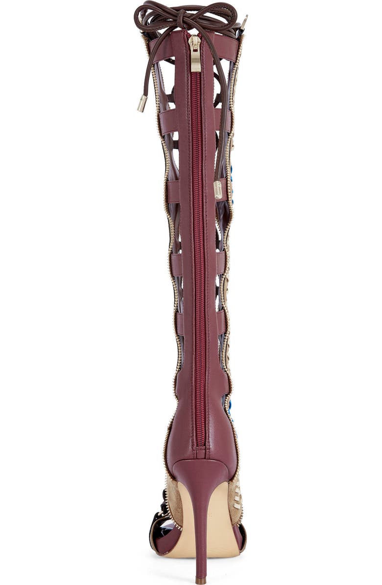 AZALEA WANG Shai Knee High Sandal, Alternate, color,