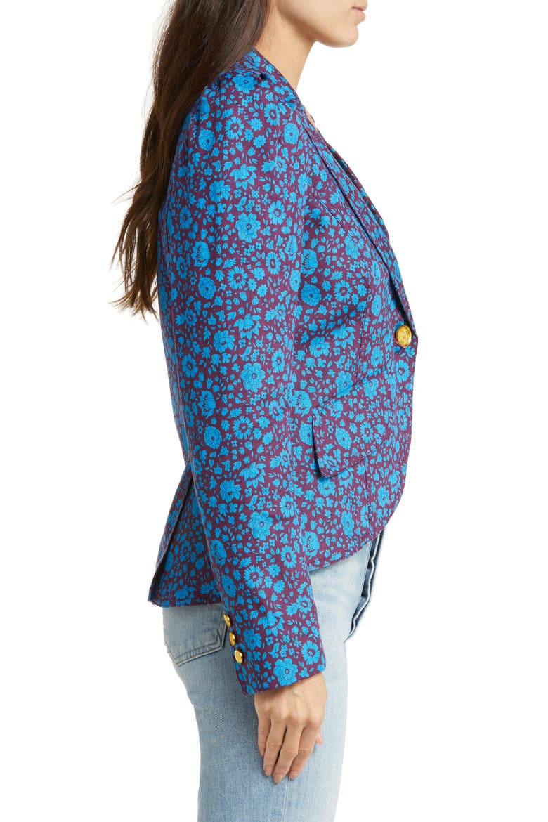 Puff Sleeve One-Button Blazer, Alternate, color, LIBERTY FLORAL
