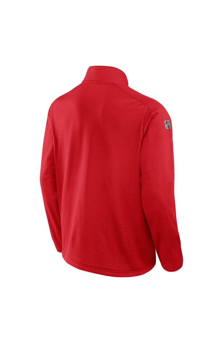 FANATICS Men's Fanatics Red Detroit Red Wings Authentic Pro Rink Quarter-Zip Top, Alternate, color, 