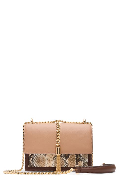 Miyabell Faux Leather Convertible Crossbody Bag