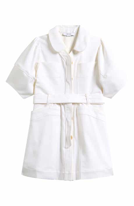 Reiss Kids' Ginny Puff Sleeve Shirtdress