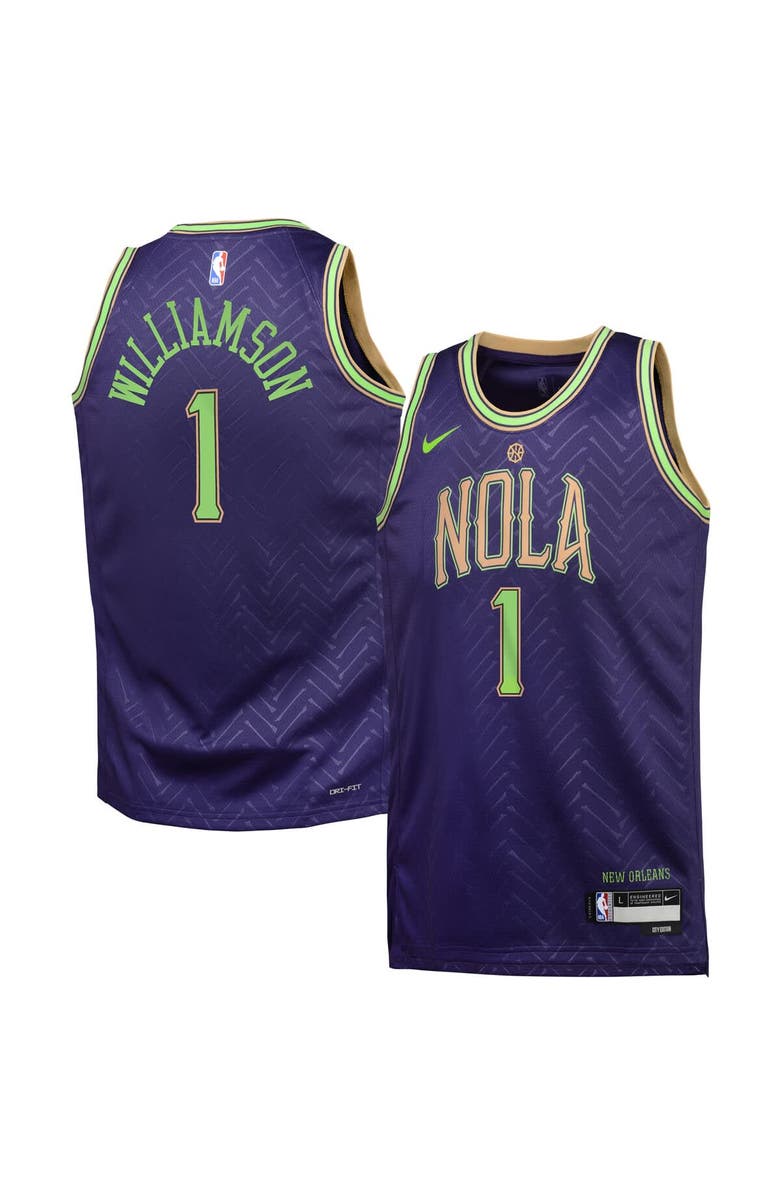 Nike Youth Nike Zion Williamson Purple New Orleans Pelicans 2024/25 Swingman Player Jersey - City Edition, Alternate, color, 