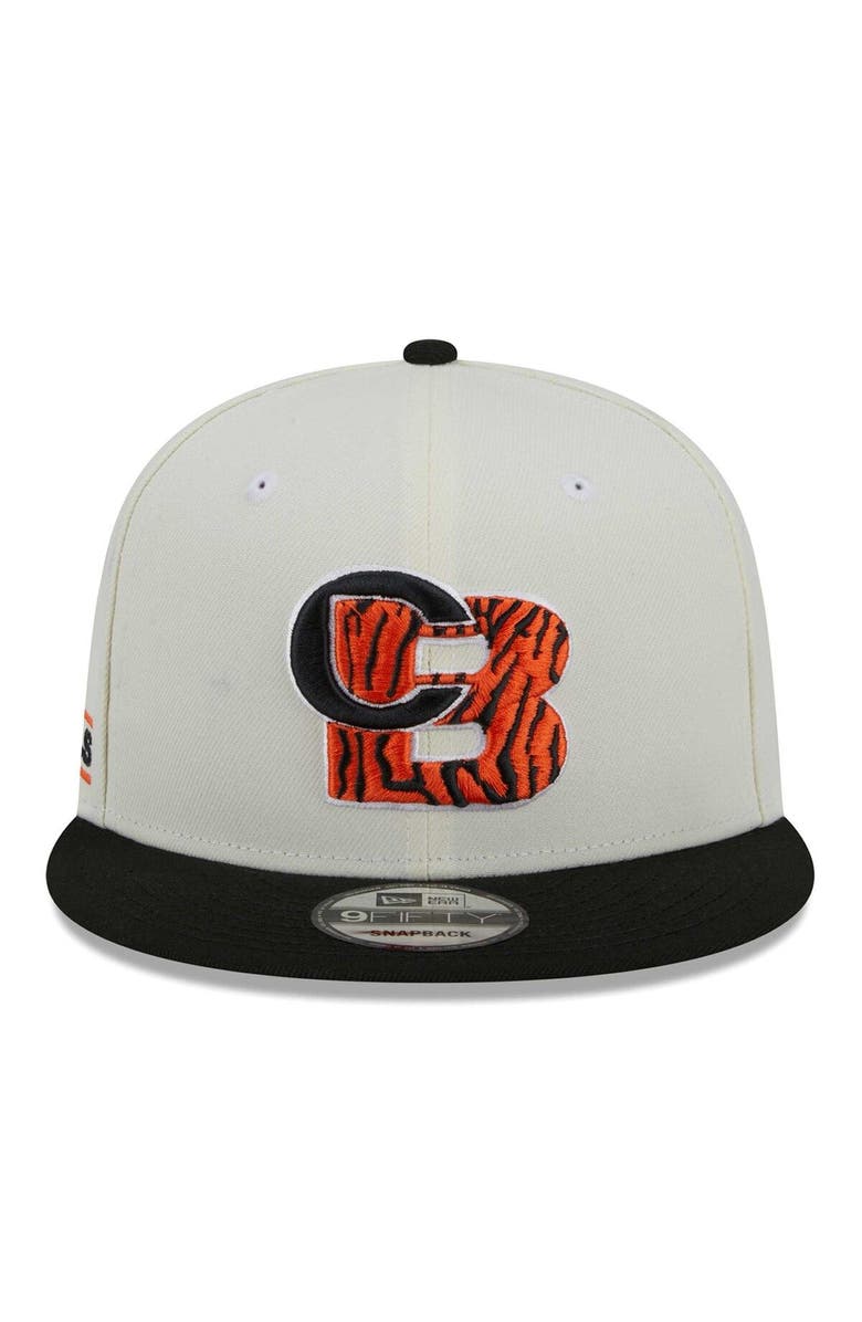 New Era Men's New Era Cream/Black Cincinnati Bengals City Originals 9FIFTY Snapback Hat, Alternate, color,