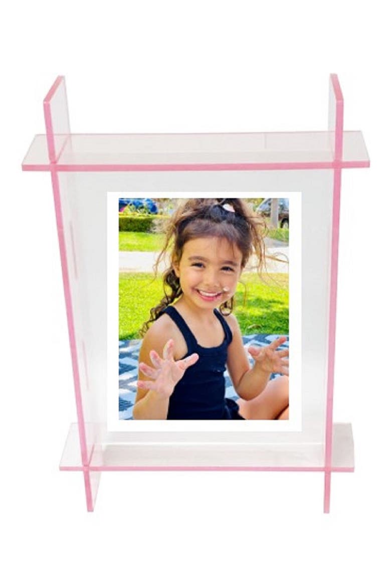 Lucite Frame - 5" x 7", Main, color, NEON PINKDNU