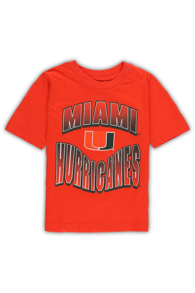 Preschool Green/Orange Miami Hurricanes Game Day T-Shirt Combo Pack, Alternate, color, Green