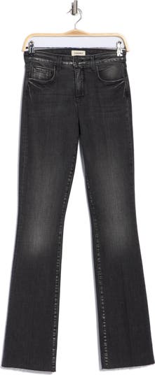 Ruth High Waist Raw Hem Straight Leg Jeans
