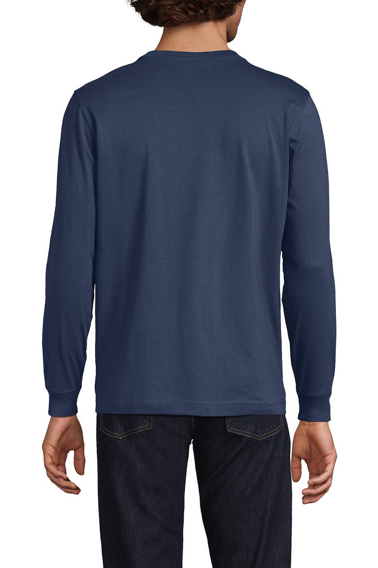 Super-t Long Sleeve Henley Shirt, Alternate, color, Nightfall Blue