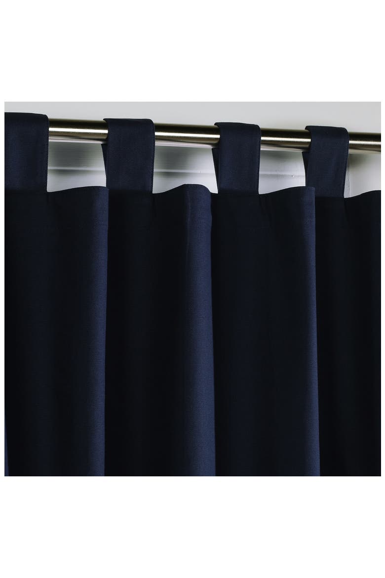 Indoor Cotton Panel Curtain, Alternate, color, NAVY