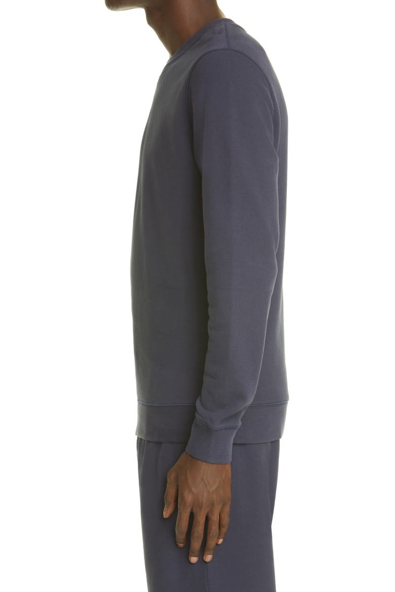French Terry Crewneck Sweatshirt, Alternate, color, NAVY
