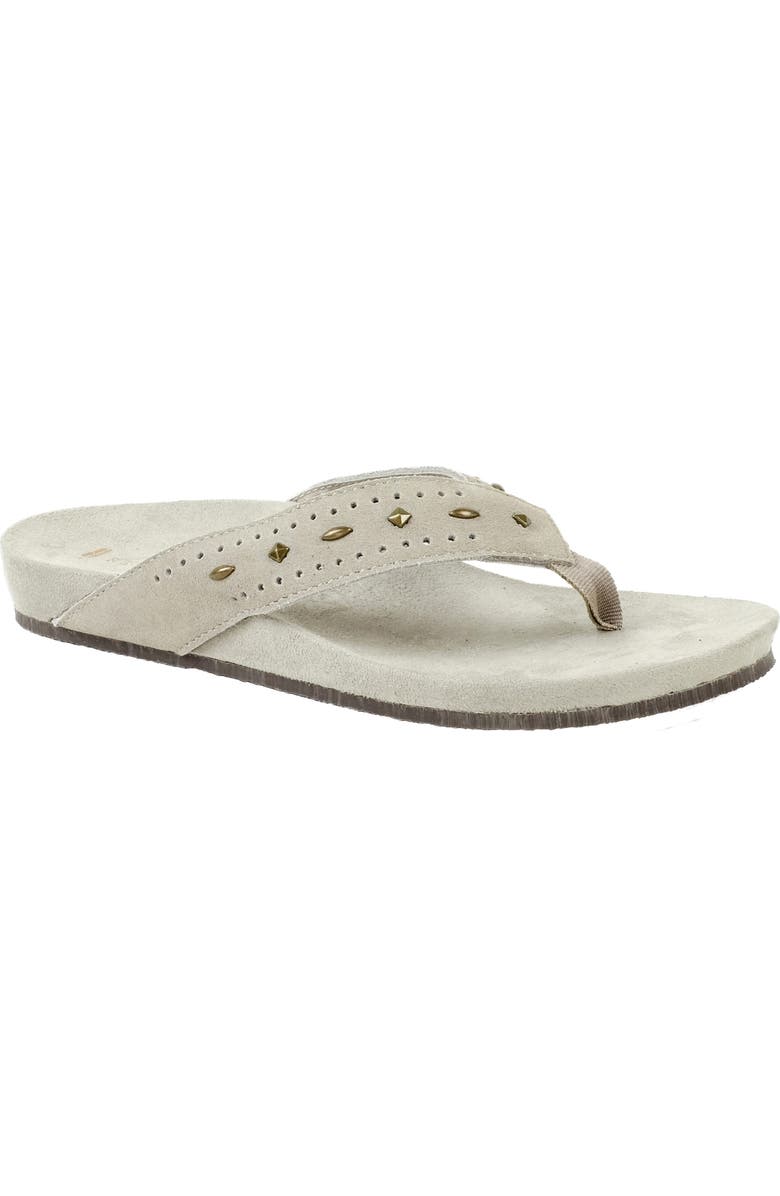 Revitalign Kena Stud Orthotic Flip Flop, Main, color, Sand