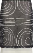 Eckhaus Latta Duet Double Layer Micromesh Skirt