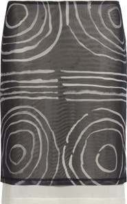 Eckhaus Latta Duet Double Layer Micromesh Skirt