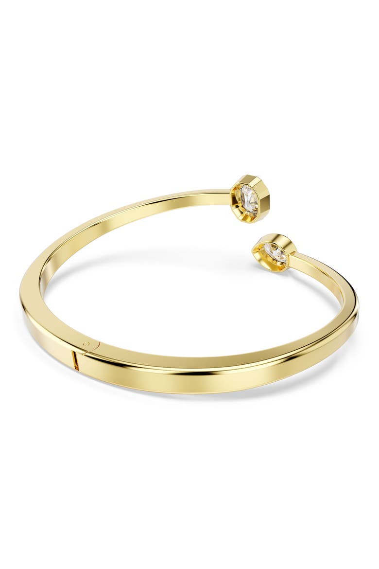 Imber Open Bangle Bracelet, Alternate, color, WHITE/GOLD