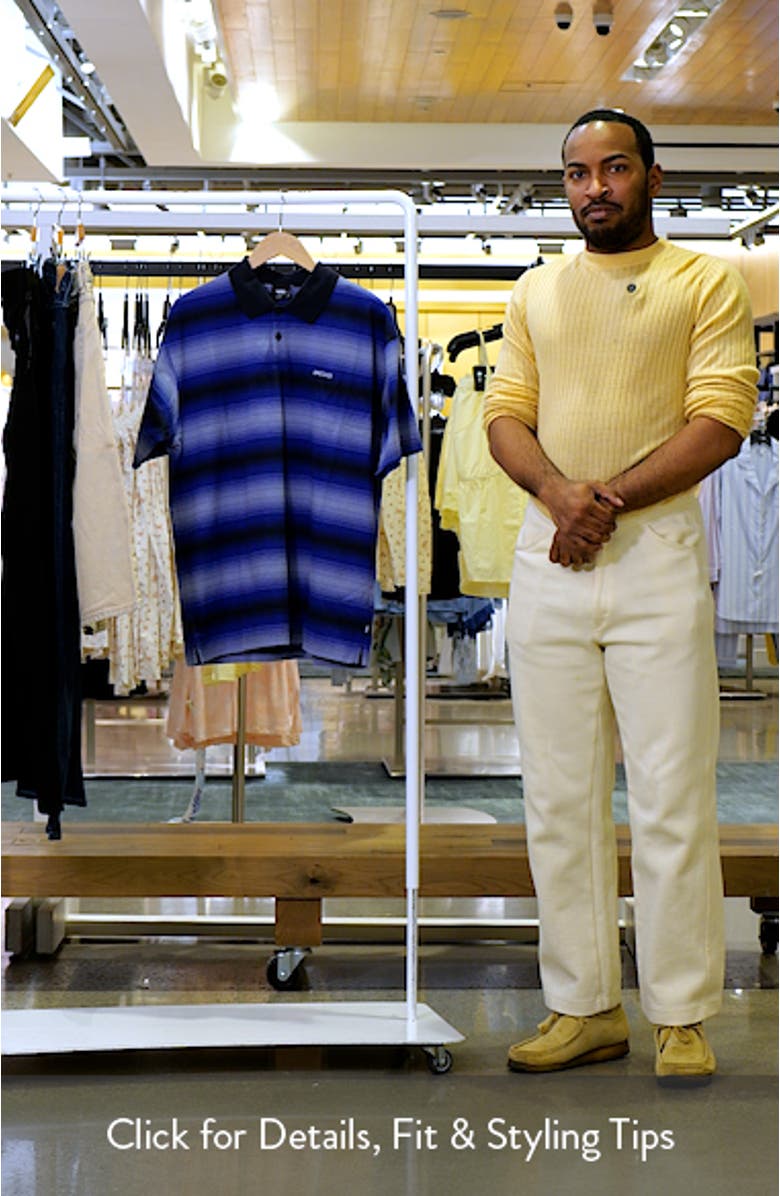 Molino Shadow Stripe Cotton Polo, sales video thumbnail