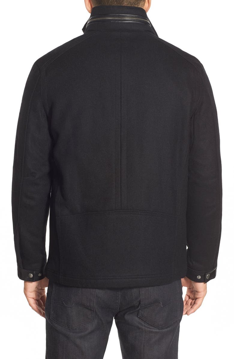 Cole Haan Signature Cole Haan Melton Coat, Alternate, color, Black