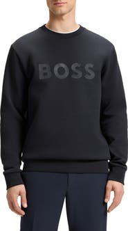 BOSS Salbo Tonal Logo Crewneck Sweatshirt