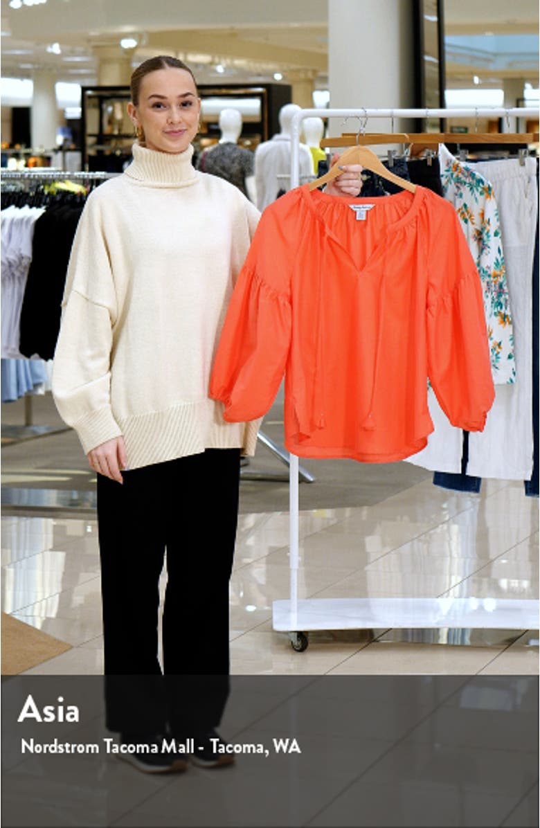 Agua Amara Cotton & Silk Blouse, sales video thumbnail