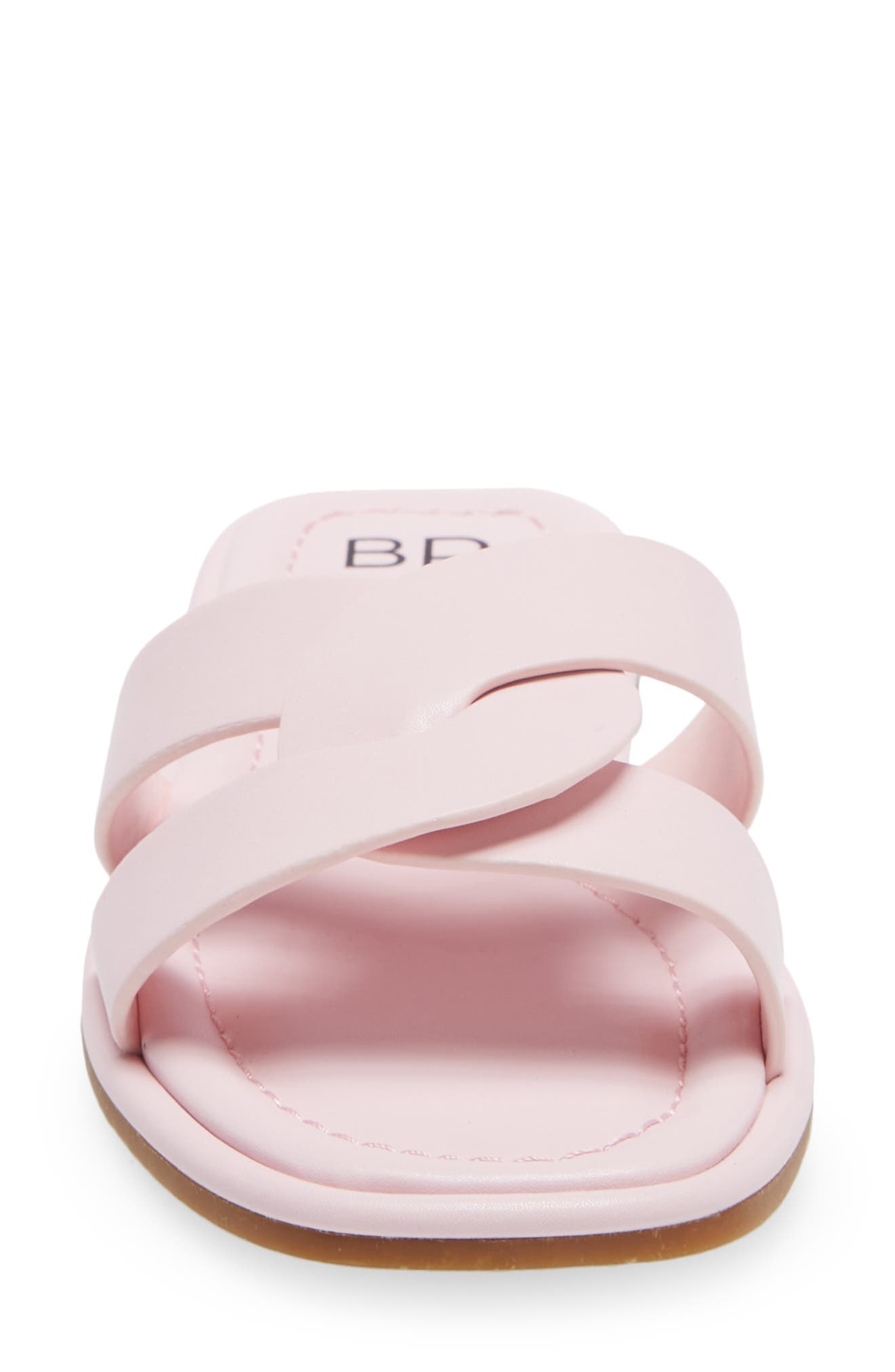 Ariya Faux Leather Slide Sandal, Alternate, color, PINK CHALK