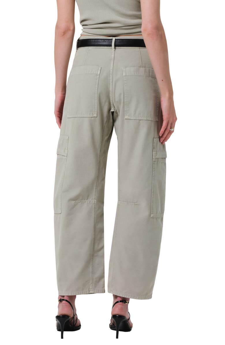 Citizens of Humanity Marcelle Low Rise Barrel Cargo Pants, Alternate, color, Matcha