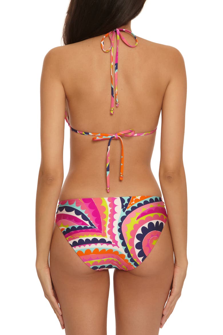 Aphrodite Triangle Bikini Top, Alternate, color, PINK MULTI