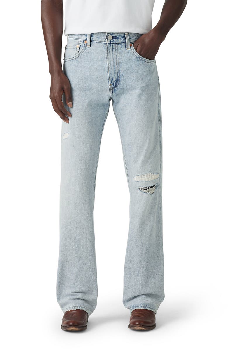 Levi's<sup>®</sup> 517<sup>™</sup> Ripped Bootcut Jeans, Main, color, 