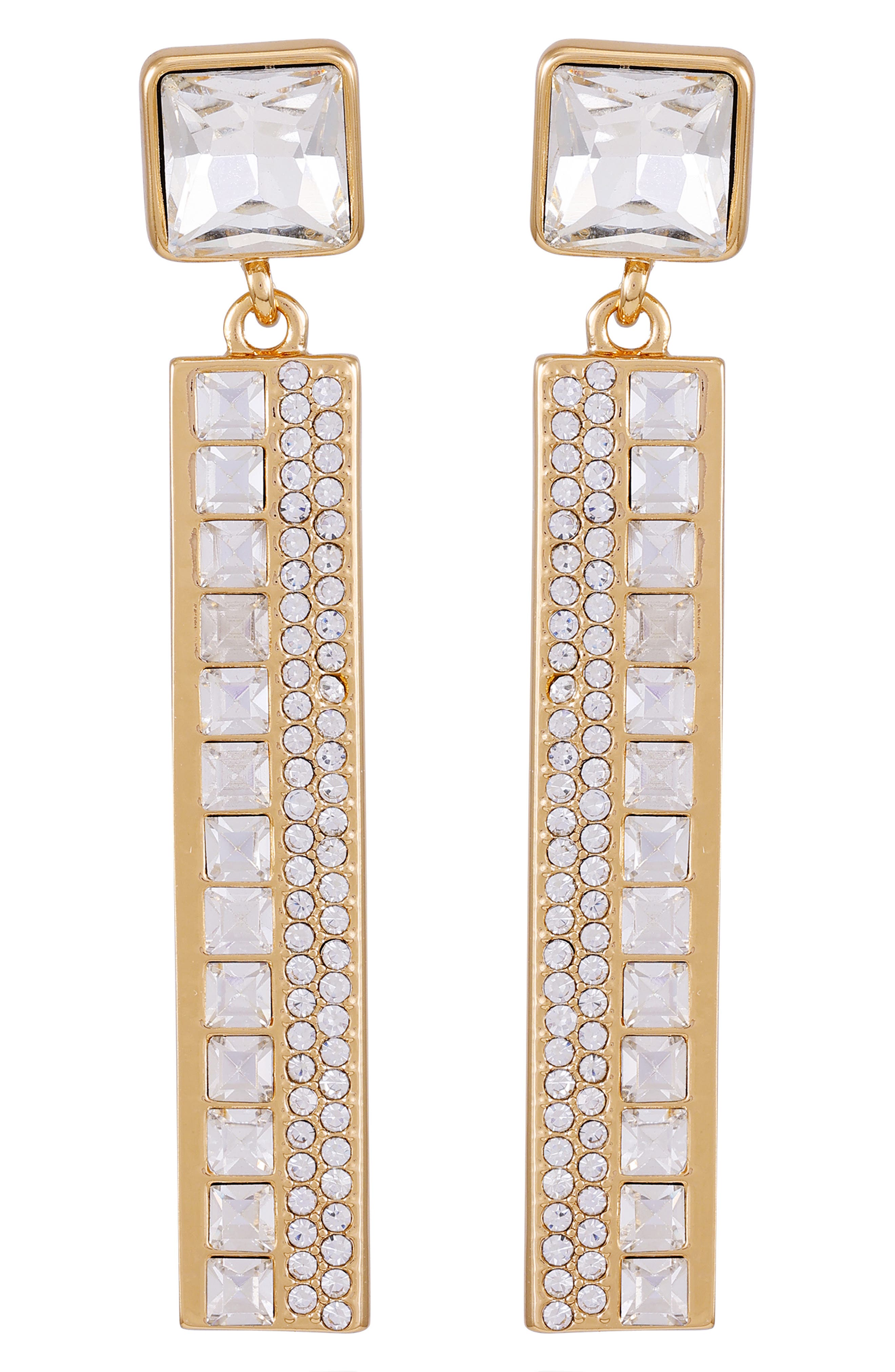 T Tahari Crystal Drop Earrings