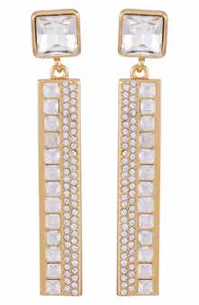 T Tahari Crystal Drop Earrings