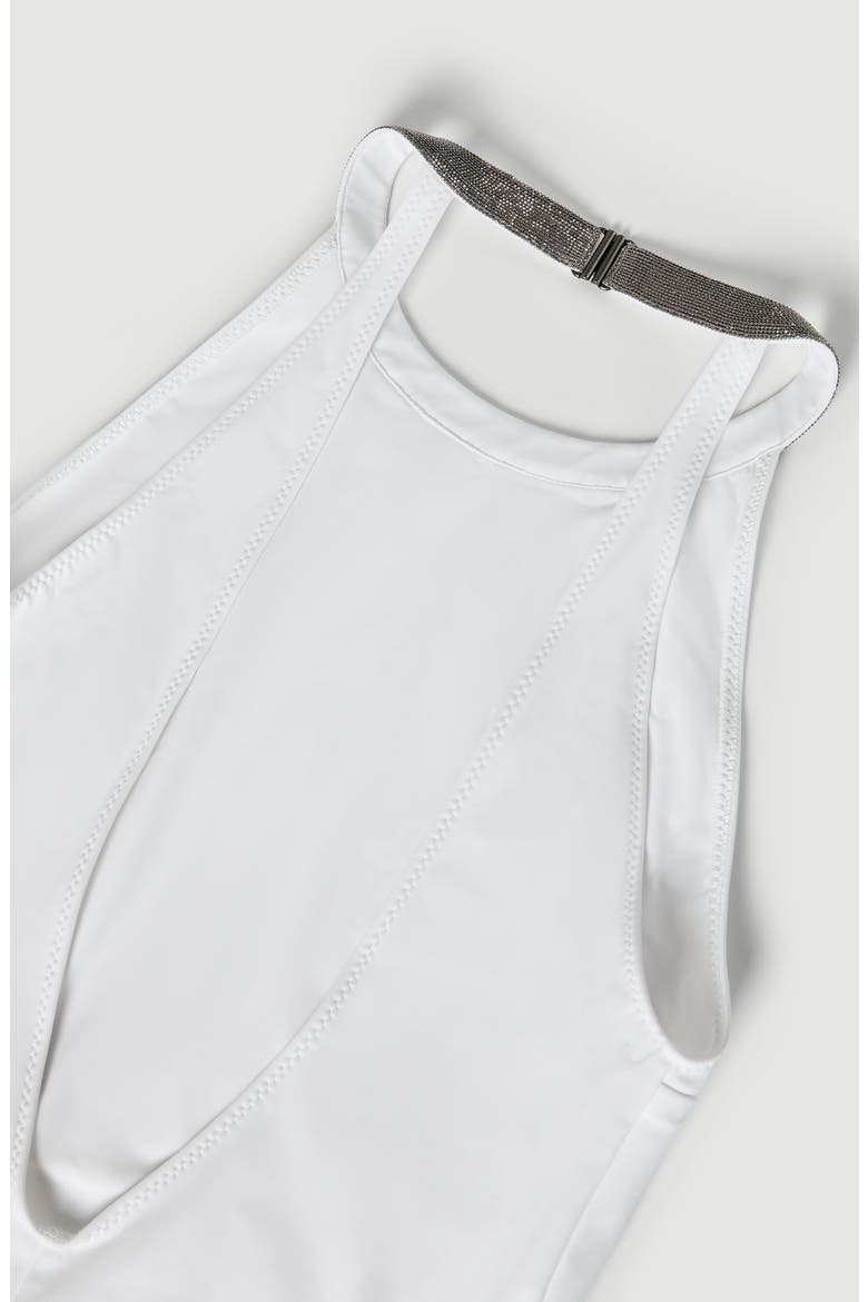 One-piece swimsuit, Alternate, color, White