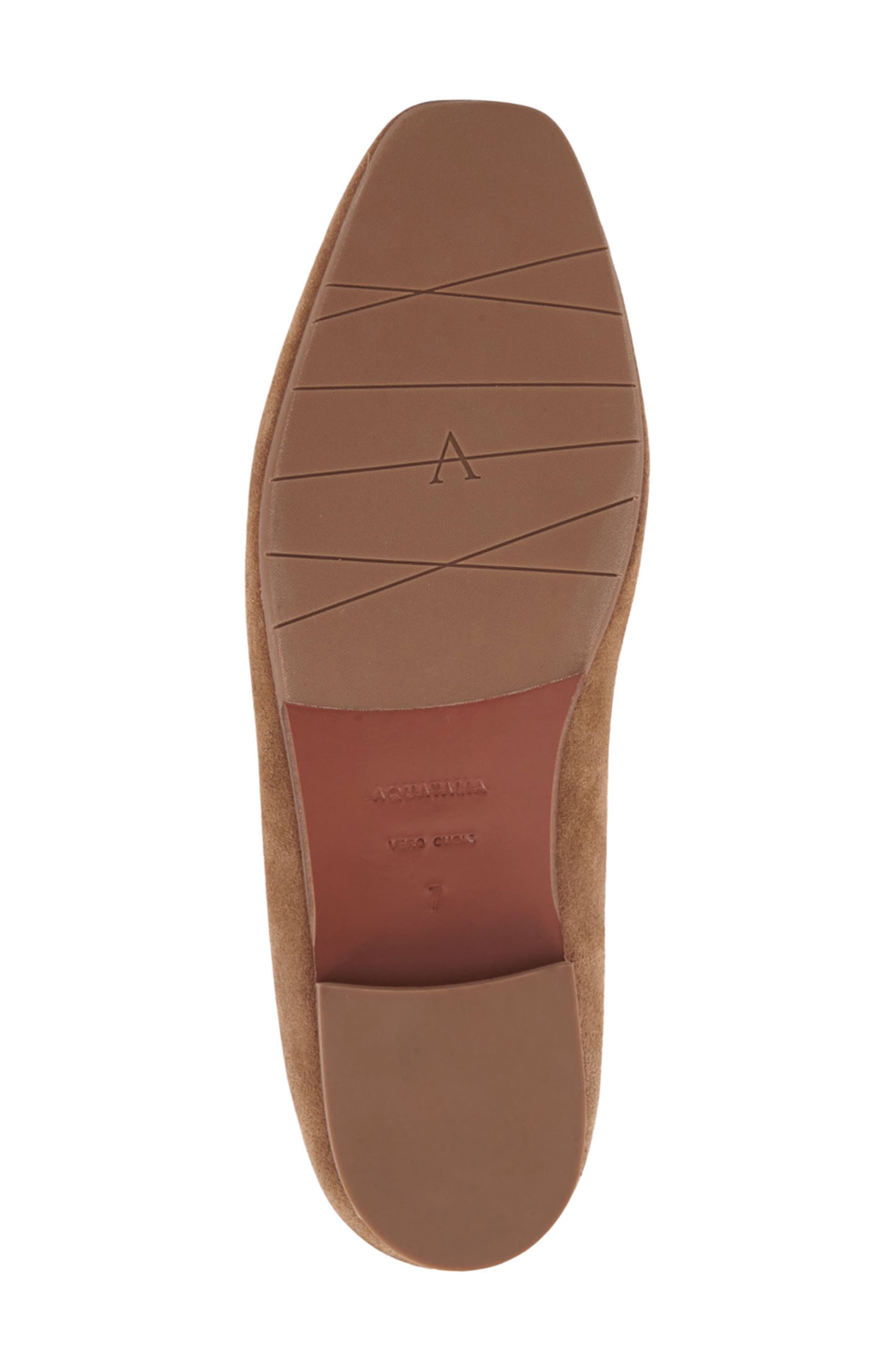 Aquatalia Rosabella Faux Fur Lined Weatherproof Leather Mule, Alternate, color, Champagne