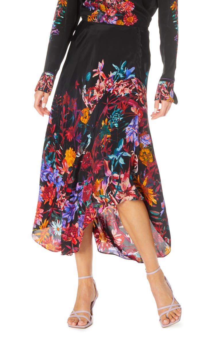 Robert Graham Sivan Floral Asymmetric Maxi Skirt, Main, color, 