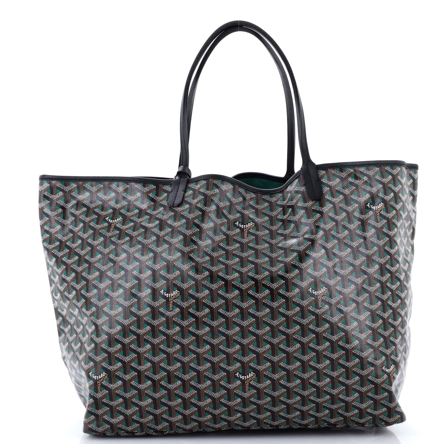 Saint Louis Tote Claire Voie Coated Canvas GM, Main, color, Green