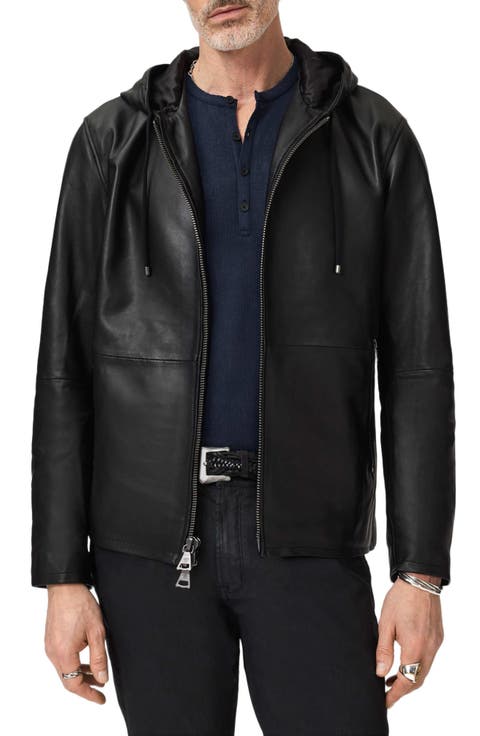 Niko Leather Hoodie