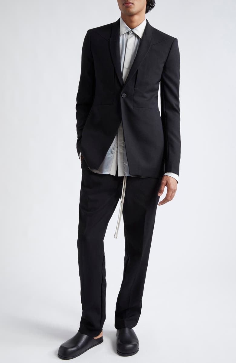Rick Owens Fogpocket Wool Sport Coat, Alternate, color,