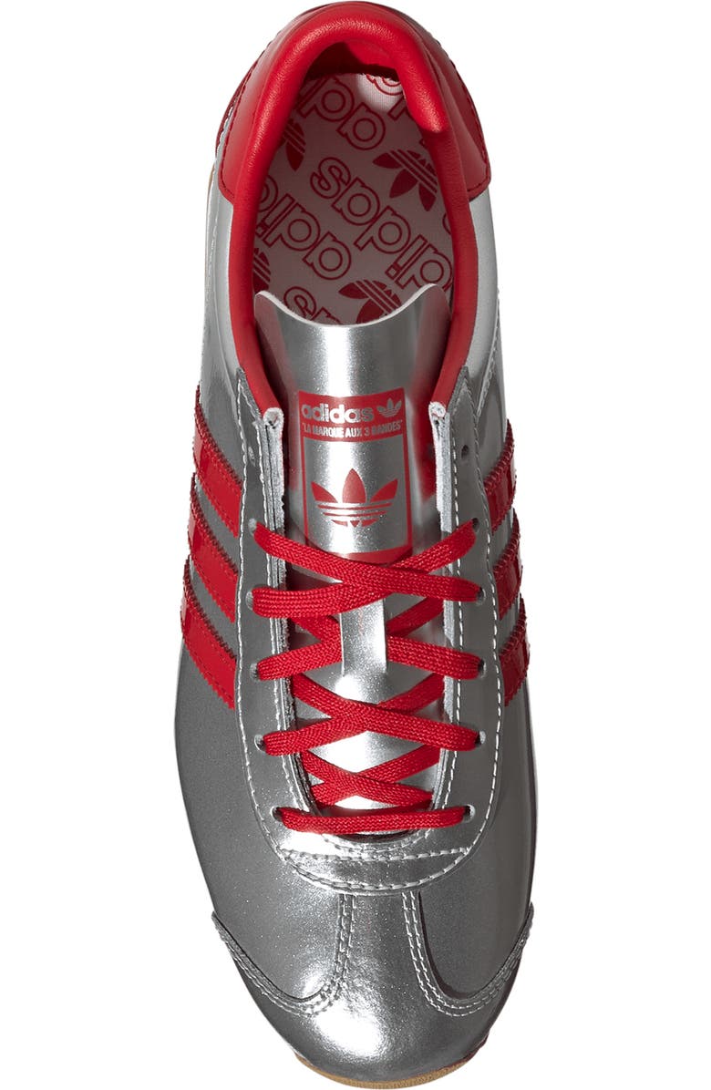 adidas Country Low Top Sneaker, Alternate, color, Silver Met/ Scarlet/ White