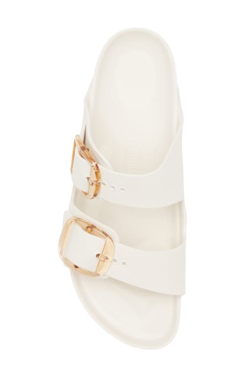Shop Birkenstock Arizona Big Buckle Eva Slide Sandal In Eggshell