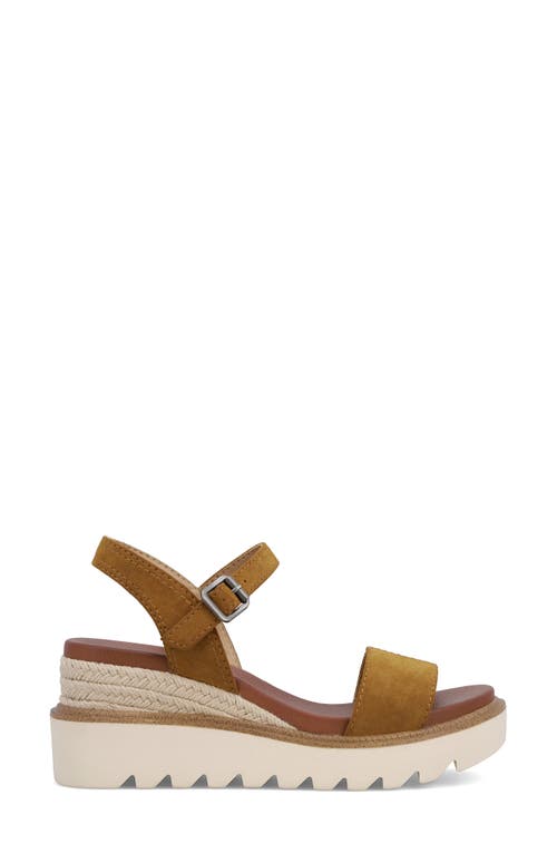 Shop Mia Ophida Ankle Strap Platform Wedge Sandal In Cognac