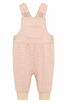 TINY TRIBE Waffle Knit Overalls