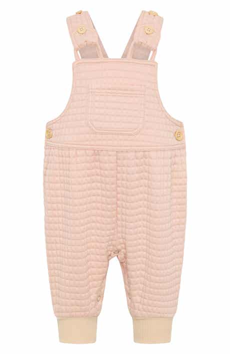 TINY TRIBE Waffle Knit Overalls