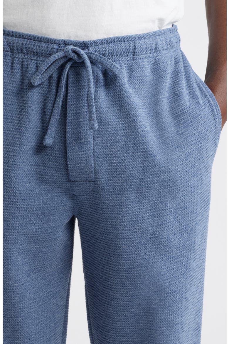 Coastal Textured Lounge Pants, Alternate, color, HEATHER BLUE