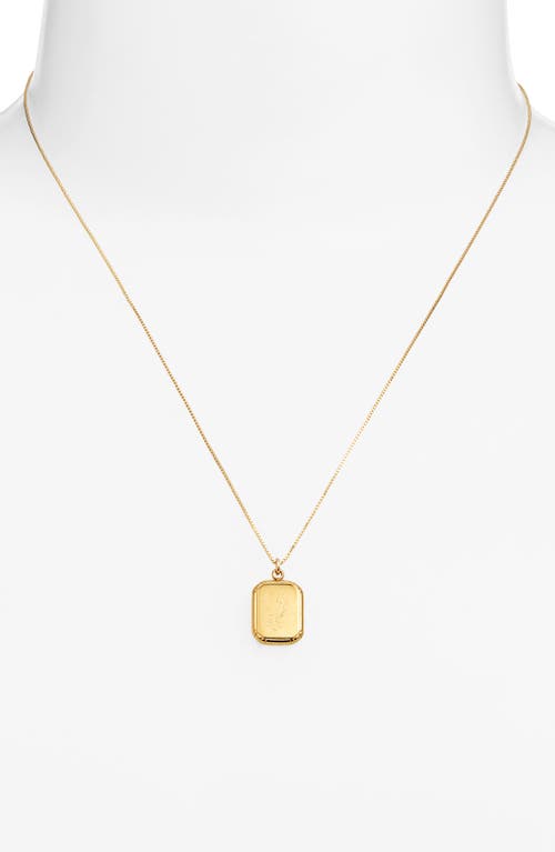 Set & Stones Audrey Birth Flower Pendant Necklace In Gold
