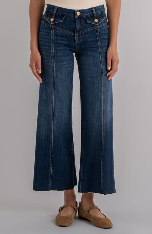 Kut From The Kloth Meg High Waist Ankle Wide Leg Jeans In Purple