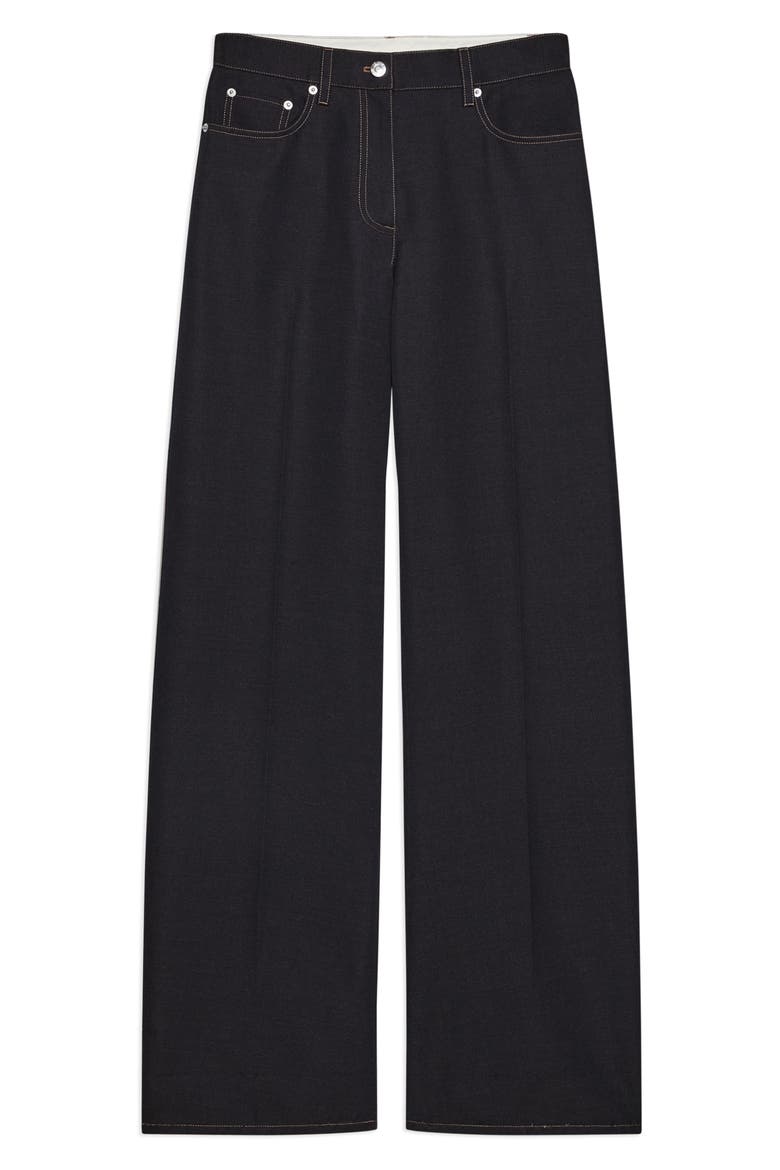 Relaxed Bootcut Jeans, Alternate, color, NAVY MELANGE
