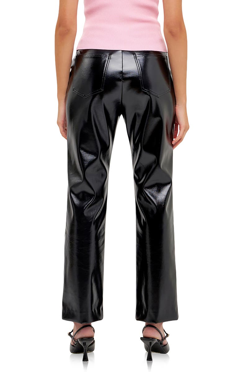 Grey Lab Faux Leather Pants, Alternate, color,
