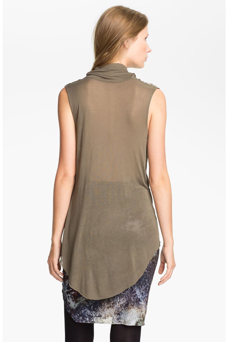 'Slack' Draped Jersey Tunic, Alternate, color, LINT