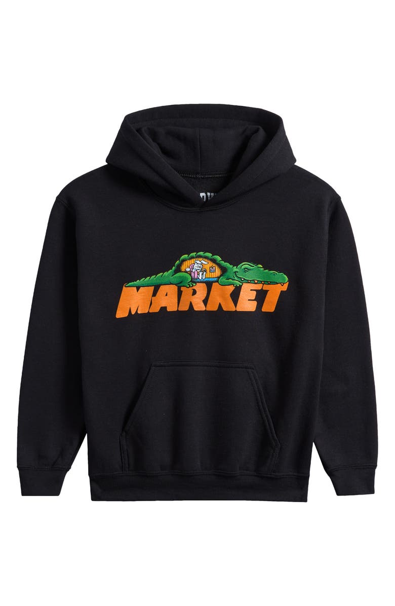 MARKET Kids' Belly of the Beast Graphic Hoodie, Main, color, Black
