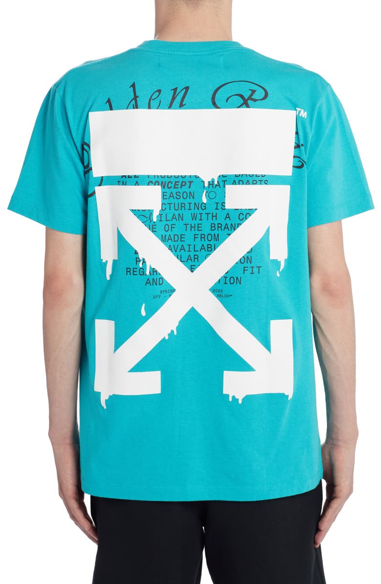 Off-White Arrows Graphic Short Sleeve Slim T-Shirt, Alternate, color, 